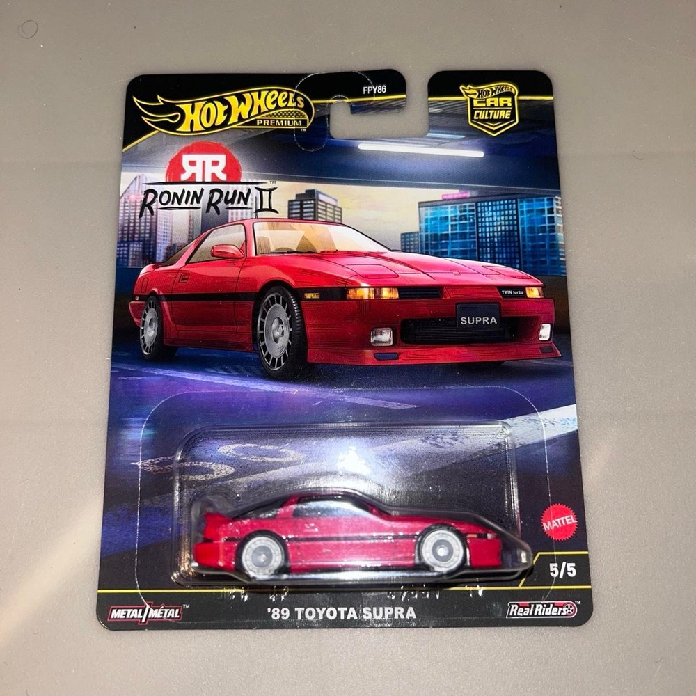Hot Wheels Premium 89 Toyota Supra MK4 Red Diecast Car JDM